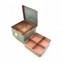 Wholesale candy tin box metal storage box with snap buckle