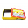 Square empty cookie tin box candy tin box cartoon print gift box