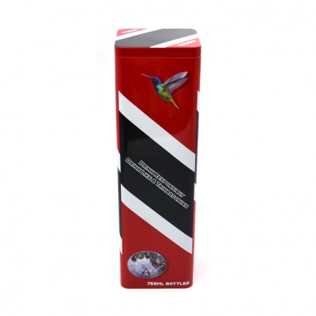 Wholesale square empty red wine champagne tin box