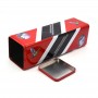 Wholesale square empty red wine champagne tin box