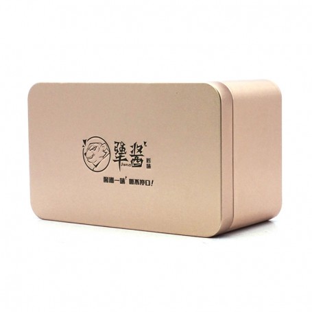 Wholesale Yellow Rectangular Empty Tin Box Container