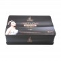 Portable Rectangular Metal Storage Box Cosmetic Tin Box with Lid