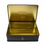 Portable Rectangular Metal Storage Box Cosmetic Tin Box with Lid