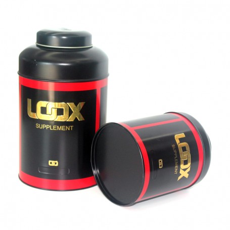 Custom Tea Leave Storage Metal Box Inner Lid Round Tea Gift Packaging