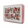 Vintage Cookie Tin Box Flower Pattern Metal Tin Box Wholesale