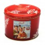 Vintage Christmas Gift Tin, Colorful Christmas Gift Cookie Tin Box
