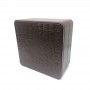 Brown rectangular empty tin container, gift chocolate tin box