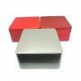 Brown rectangular empty tin container, gift chocolate tin box