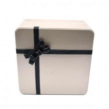 Wholesale Silver Empty Cookies Gift Tin Box