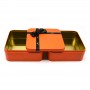 Wholesale Orange Empty Christmas Chocolate Cookies Tin Box