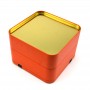 Wholesale Orange Empty Christmas Chocolate Cookies Tin Box