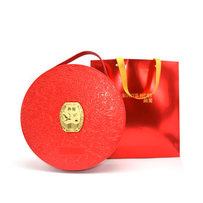 Wholesale orange empty tin gift box