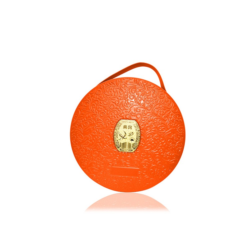 Wholesale orange empty tin gift box