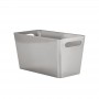 MUJI Large Silver Metal Rectangular Empty Tin Box