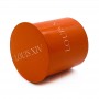 Round metal tin container with lid small sample container