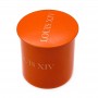 Round metal tin container with lid small sample container