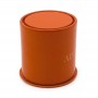 Round metal tin container with lid small sample container
