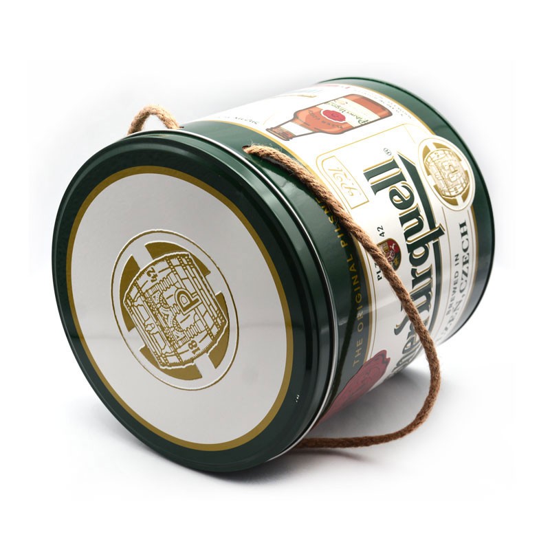 Pilsner Urquell Metal Beer Can Storage Box