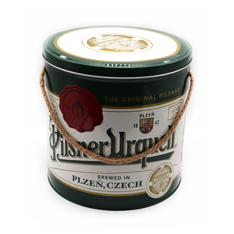 Pilsner Urquell Metal Beer Can Storage Box