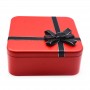 Rectangular candy tin box with lid