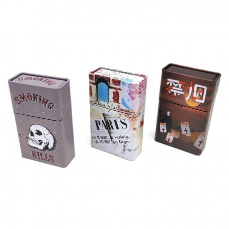 Boîte à cigarettes vintage personnalisée, étui à cigarettes