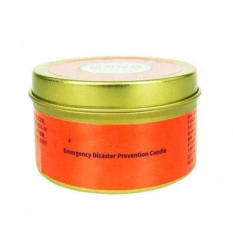 Boîte de conserve pour bougie d'urgence personnalisée