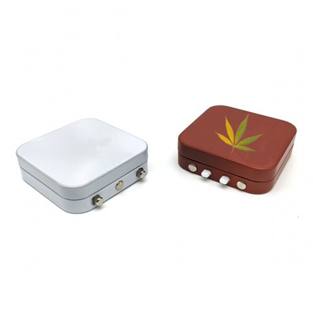 Boîte en fer blanc pour cigarettes de cannabis personnalisée,