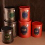 boîtes de conserve rondes