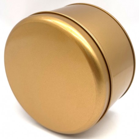 Boîte ronde en fer blanc