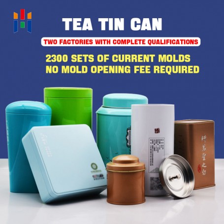 Lata de té con impresión personalizada