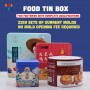 Жестяная коробка для еды с индивидуальной печатью