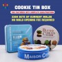 Boîte à biscuits imprimée personnalisée