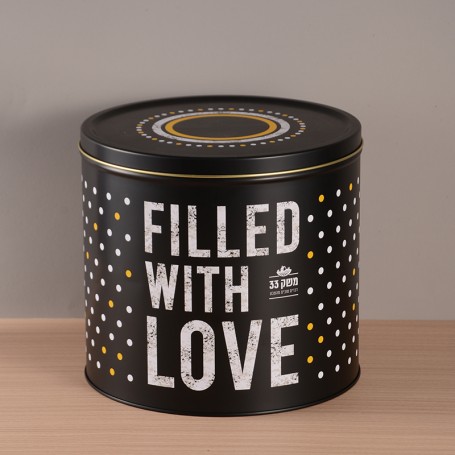 Круглая жестяная банка для чая из пищевой стали