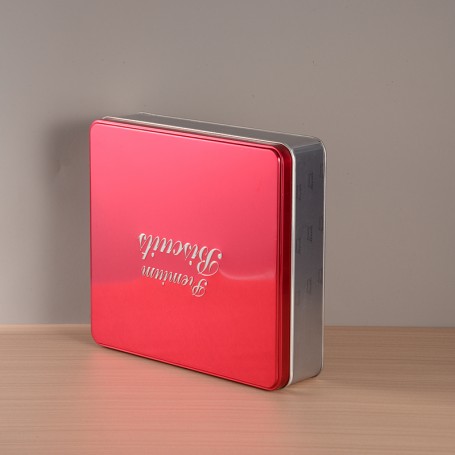 Caja de hojalata cuadrada