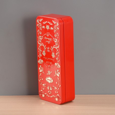 Embalagem de caixa de lata retangular de qualidade alimentar