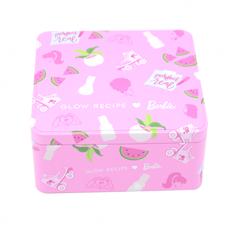 Caja de hojalata cuadrada para regalo con impresión personalizada