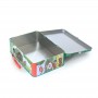 Small Rectangular Hinged Lid Lunch Tin Box With Handle For Children