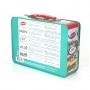 Small Rectangular Hinged Lid Lunch Tin Box With Handle For Children