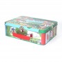 Small Rectangular Hinged Lid Lunch Tin Box With Handle For Children
