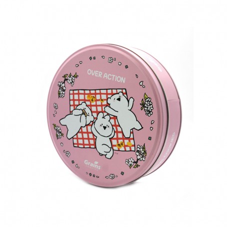 Emballage de boîte à biscuits ronde personnalisée