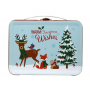 Christmas portable lunch tin box