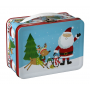 Christmas printed lunch tin box
