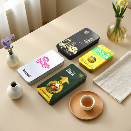 Petite boîte à bonbons en métal personnalisée