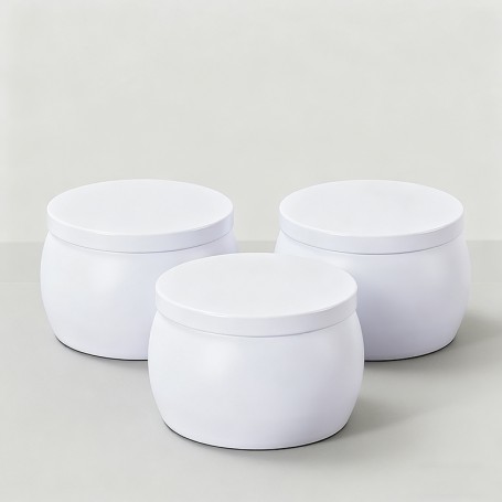 Caixa de lata para velas de aromaterapia personalizada