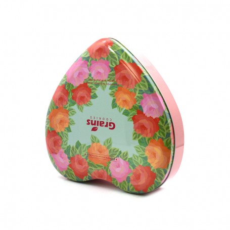 Boîte de conserve en forme de coeur personnalisé