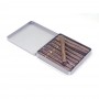 Hinged Cigarette  Tobacco Tin Box With Flip Lid