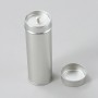 Emballage personnalisé de boîte de conserve ronde argentée
