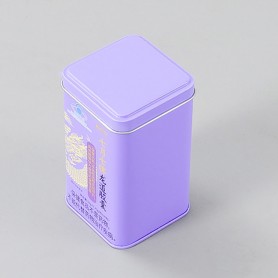 Emballage en boîte métallique carrée imprimée sur mesure Emballage en boîte métallique carrée imprimée sur mesure