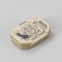 Boîte métallique à couvercle à charnière personnalisée