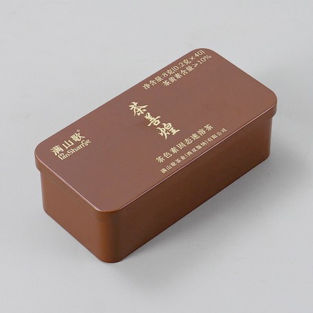 Изготовленная на заказ прямоугольная подарочная жестяная коробка